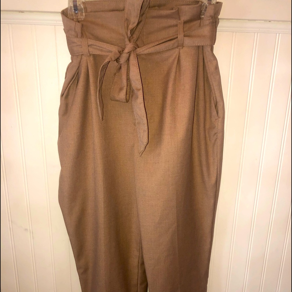 H&M Paper Bag High Waisted Pants Size 10